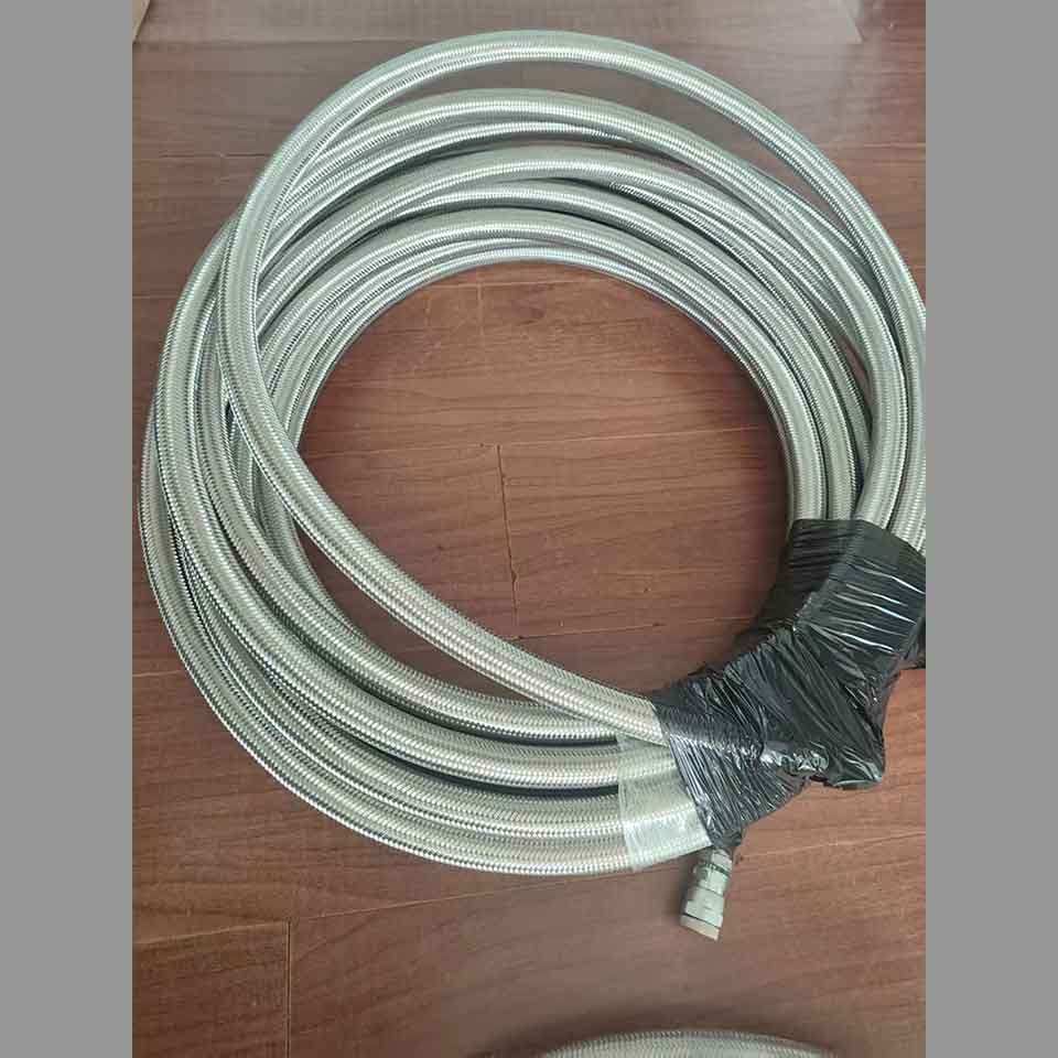 Refurbished high-pressure flex lines, MRI magnet helium transfer hose, stainless steel cryo flexible hose for superconducting MRI cryogenic circuit