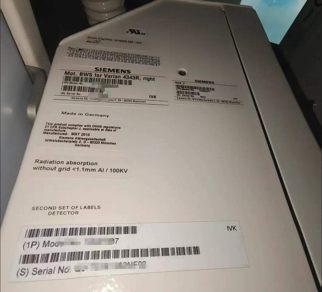 Siemens YSIO DR System Inspection and Service Project — project image 8 thumbnail